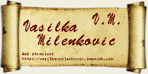 Vasilka Milenković vizit kartica